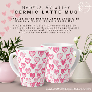 Herzen Flatternd Keramik-Latte-Mug Milchtasse