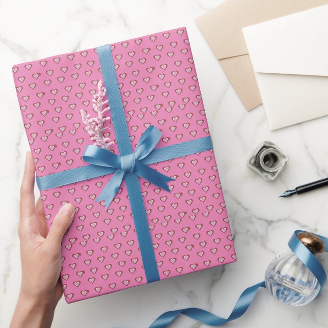 Herzen Geschenkpapier (Schenken)