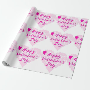 HERZEN "HAPPY VALENTINE S DAY" GESCHENKPAPIER