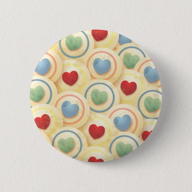Herzen Hintergrund Button (Vorderseite)