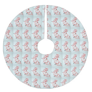 HERZEN HÖREN HERZEN CHRISTMAS BAUMÄSSE POLYESTER WEIHNACHTSBAUMDECKE