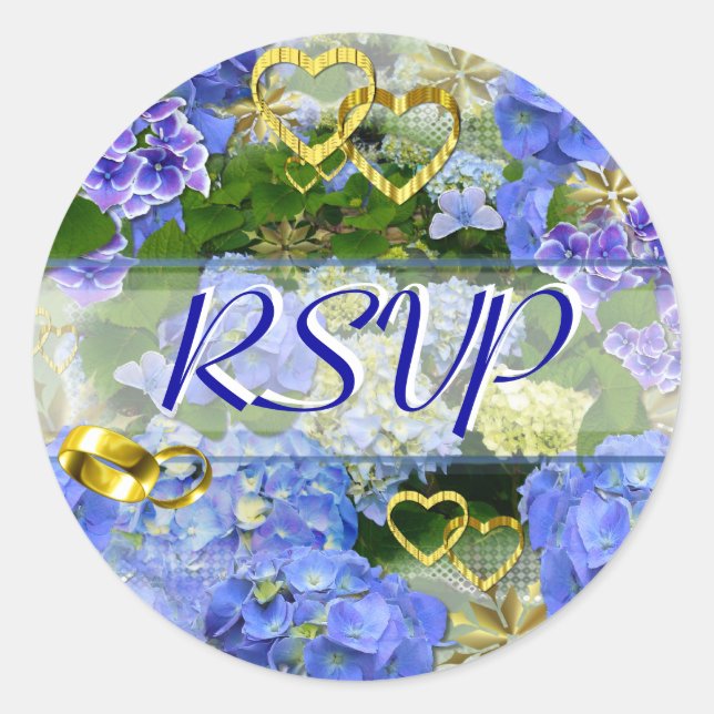 HERZEN & HYDRANGEAS ~ Dichtungen/Aufkleber Runder Aufkleber (Vorderseite)