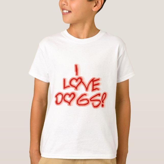 Herzen I Liebe Hunde Hemden und Geschenke T-Shirt (Vorderseite)