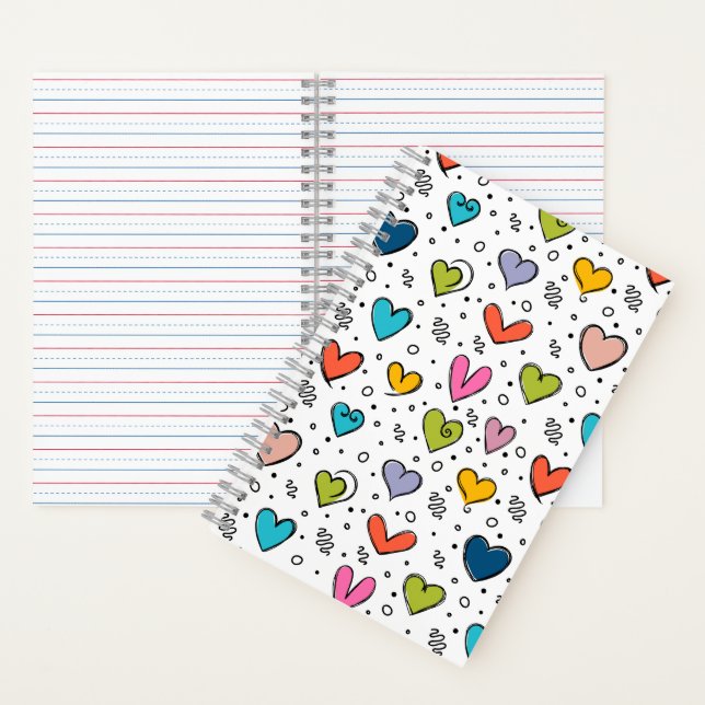 Herzen Illustration Notizbuch (Innen)