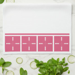 Herzen in alle Richtungen Geschirrtuch