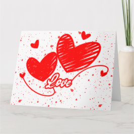 HERZEN IN DER LIEBE KARTE