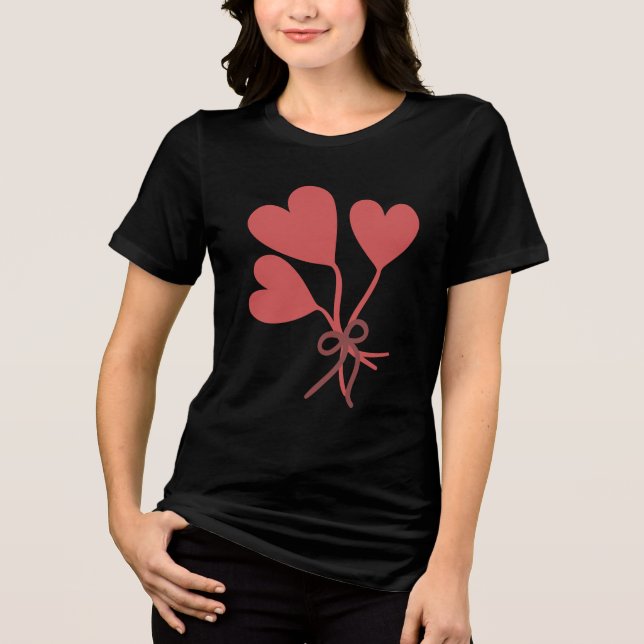 ❤️ ✨ Herzen in Harmonie: Gebunden nach Liebe ✨ ❤️ Tri-Blend Shirt (Vorderseite)