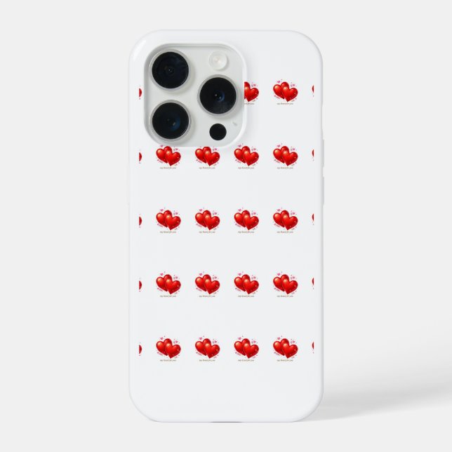 Herzen iPhone 15 Pro Hüllen Hülle (Rückseite)
