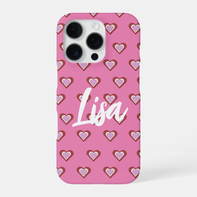 Herzen iPhone Hülle (Rückseite)