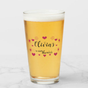 Herzen Junggesellinnen-Abschiedsparty Glas