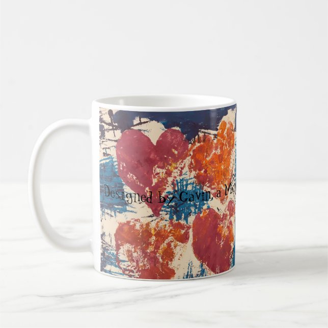 Herzen Kaffeetasse (Links)