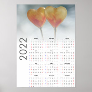Herzen Kalender 2022 Poster - Sonntag zuerst