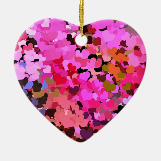HERZEN KERAMIKORNAMENT (Vorne)