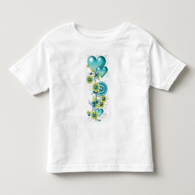 Herzen Kleinkind T-shirt (Vorderseite)