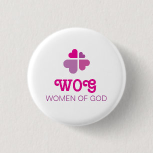 Herzen Kreuz Button