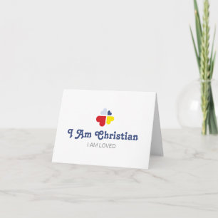 Herzen Kreuz Dankeskarte