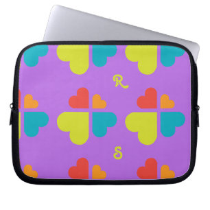 Herzen Kreuz Laptopschutzhülle