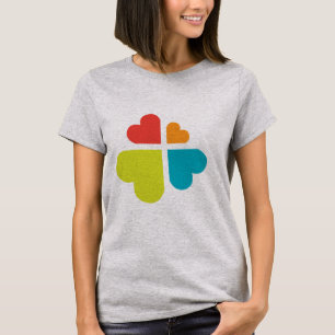 Herzen Kreuz T-Shirt