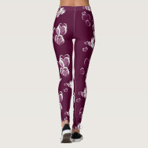 Herzen Leggings moderne trendige Muster elegant