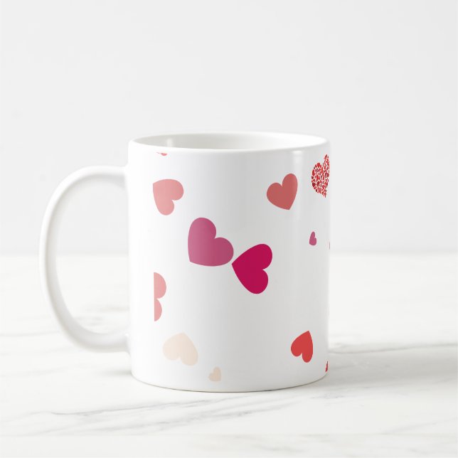 Herzen - Liebe Kaffeetasse (Links)