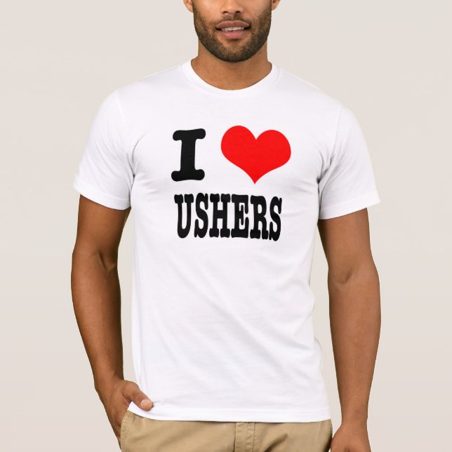 HERZEN (LIEBE) USHERS T-Shirt (Vorderseite)