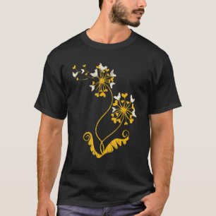 Herzen Löwenzahn Tier Geflügelfarm Vogel Huhn T-Shirt