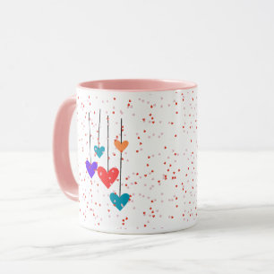 Herzen Moderne Kunstgestaltung Tasse