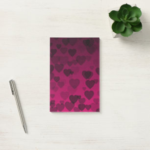 Herzen Muster 18 Post-it Klebezettel