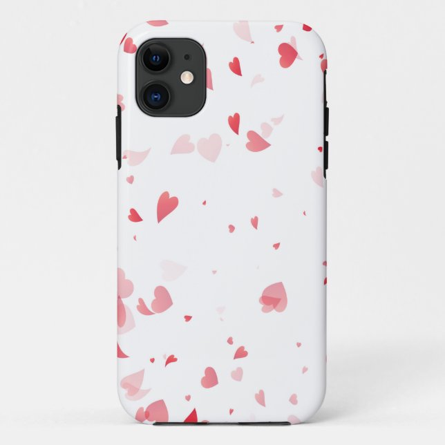 Herzen Muster 33 Case-Mate iPhone Hülle (Rückseite)