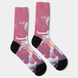 Herzen-Muster Socken