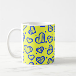 Herzen Muster - Valentinstag inspiriert Kaffeetasse