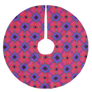Herzen Polyester Weihnachtsbaumdecke