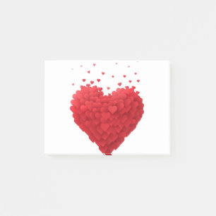 Herzen Post-it Klebezettel