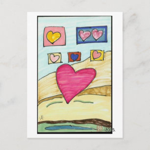 Herzen, Postkarte