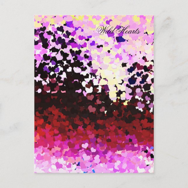 HERZEN POSTKARTE (Vorderseite)