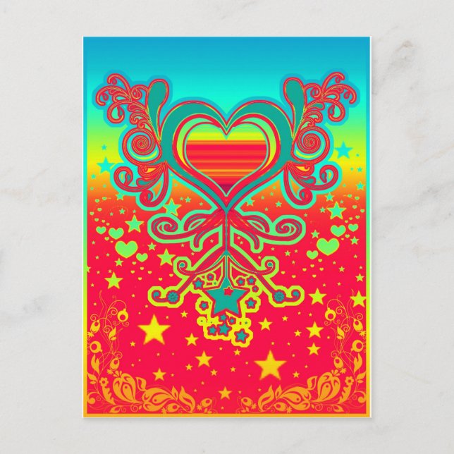 herzen postkarte (Vorderseite)