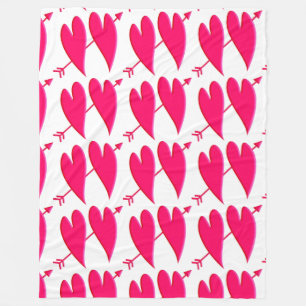Herzen Romantik Liebe Datum Personalisieren Jahres Fleecedecke