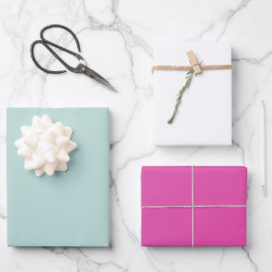 Herzen Rosa X's und Herzen Muster Geschenkpapier Set