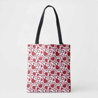 Herzen Rote Rosen Muster Minimalist Valentinstag