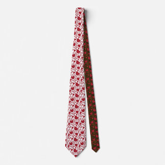 Herzen Rote Rosen Muster Minimalist Valentinstag Krawatte