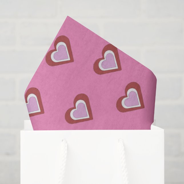 Herzen Seidenpapier (Geschenktüte)