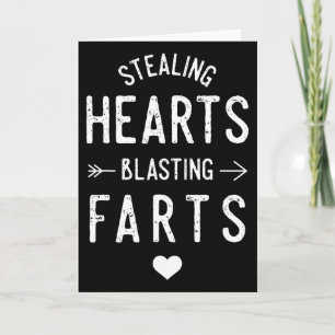 Herzen stehlen, Fürze knallen, Lustiger Valentinst Karte