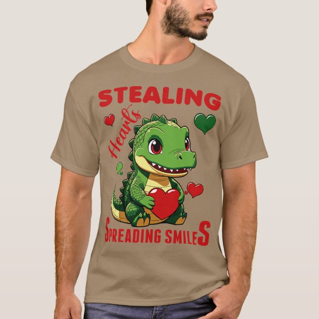 Herzen stehlen, Lächeln verbreiten T-Shirt (Vorderseite)