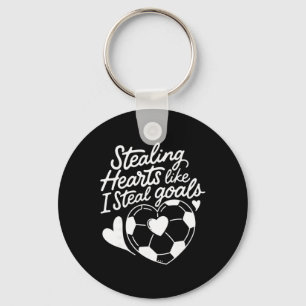 Herzen stehlen wie ich Tore stehle Fußball Valenti Schlüsselanhänger