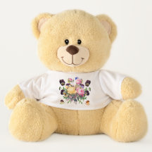 HERZEN UND BLUME INDIVIDUELLE NAME TEDDY BEAR