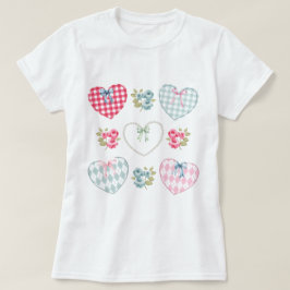 Herzen und Blumen T-Shirt
