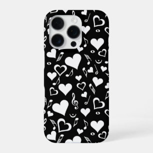 Herzen und Noten iPhone 16 Pro Hülle