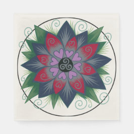 Herzen und Reben Serviette