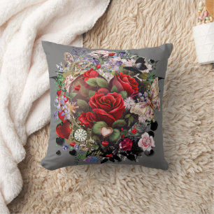 Herzen und Rose Kissen