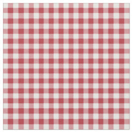 Herzen und Rosen-rotes Karo-Gingham-Gewebe Stoff